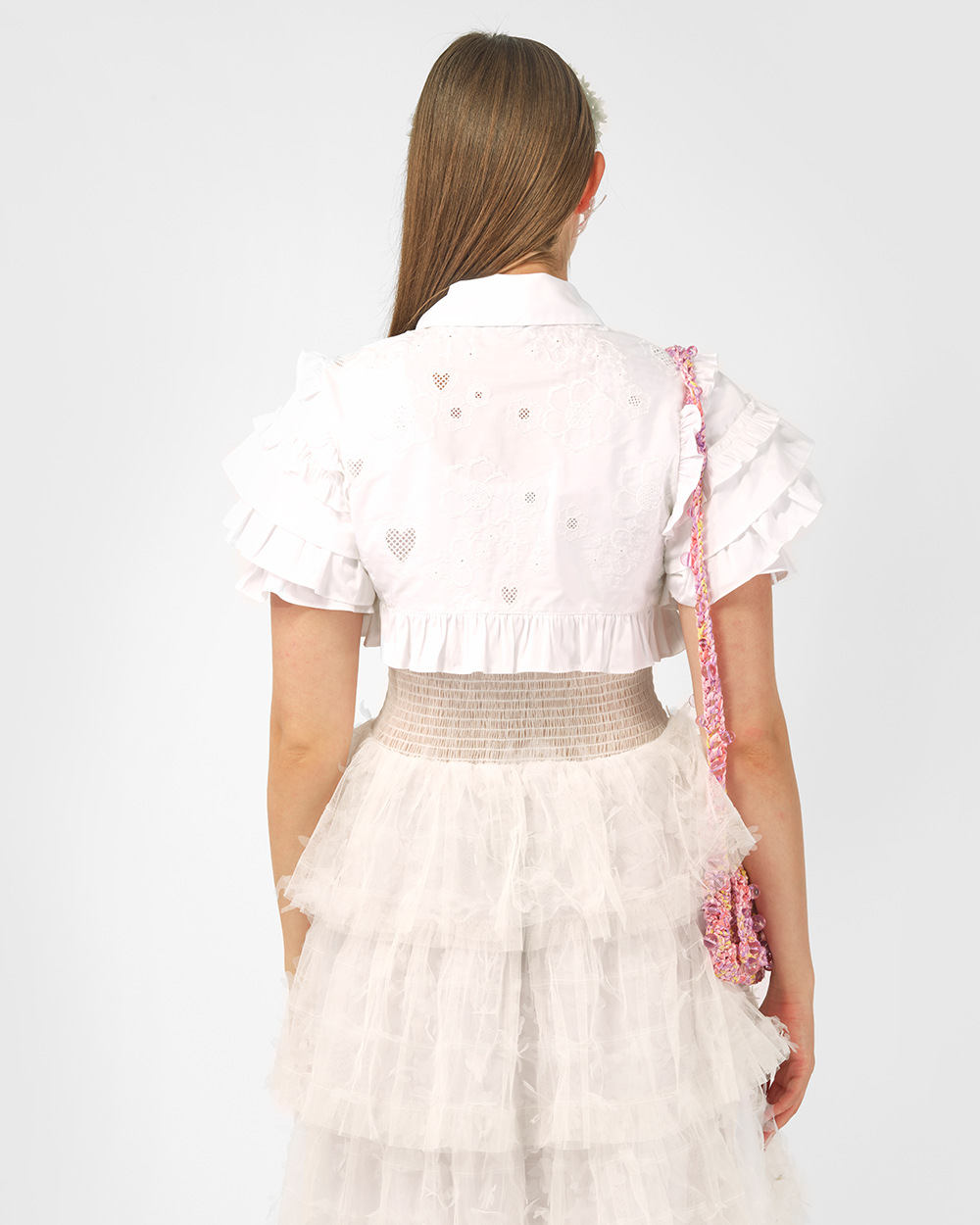 BRODERIE ANGLAISE MINI SHIRT