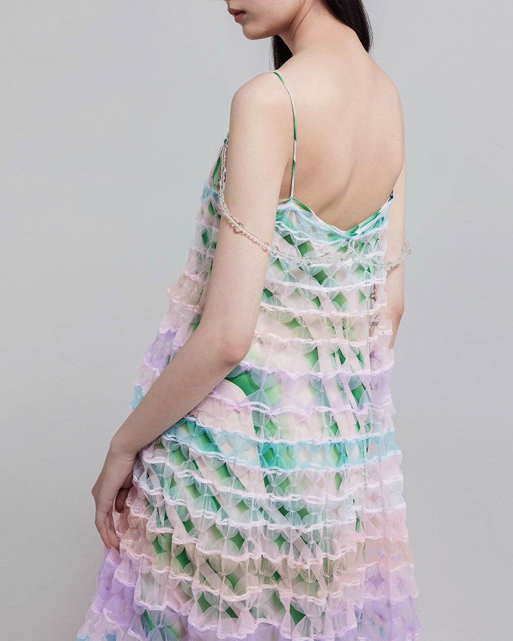 Multi-coloured Pastel Air-Ribbon Dress