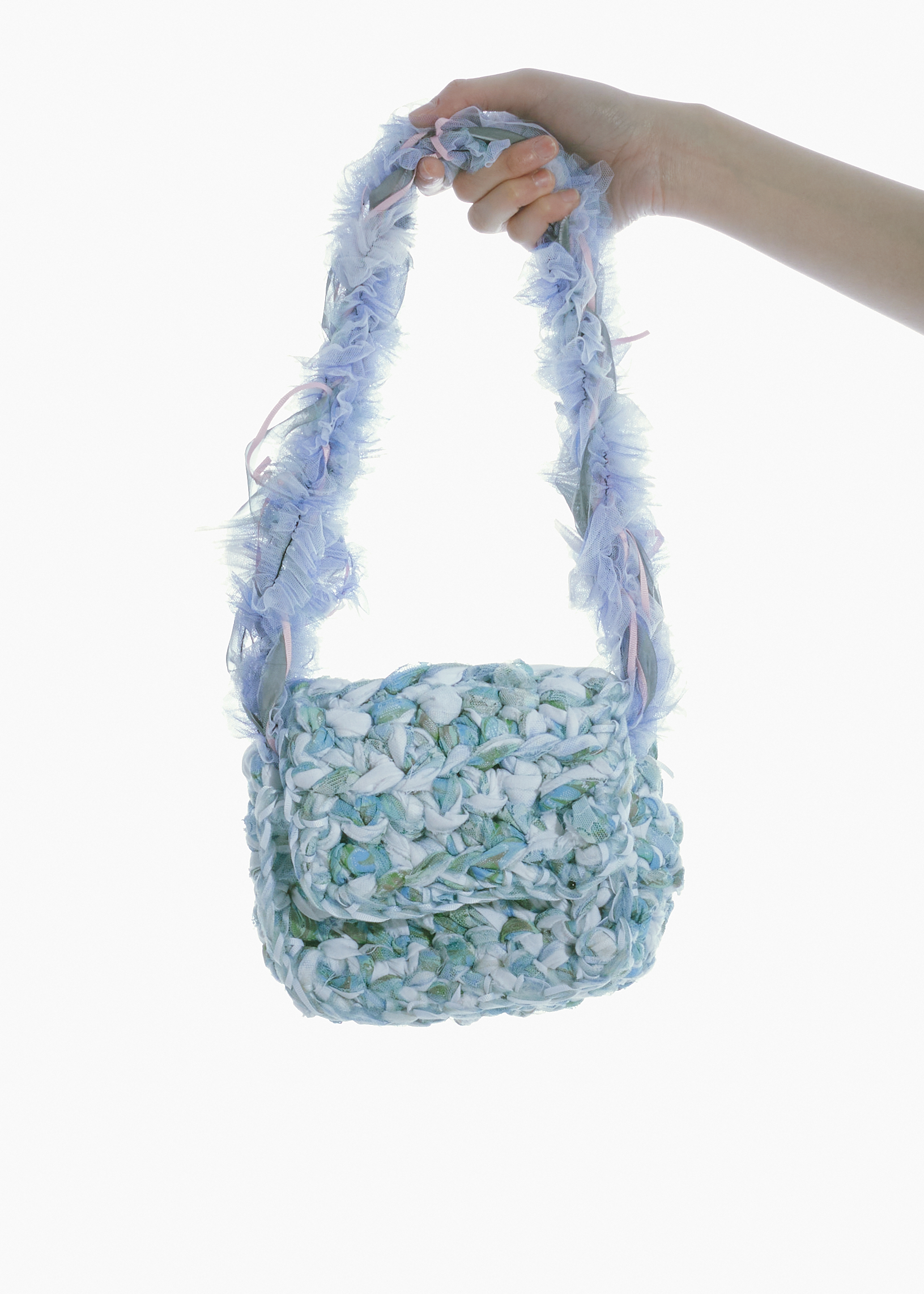 LACE CROCHET SHOULDER BAG