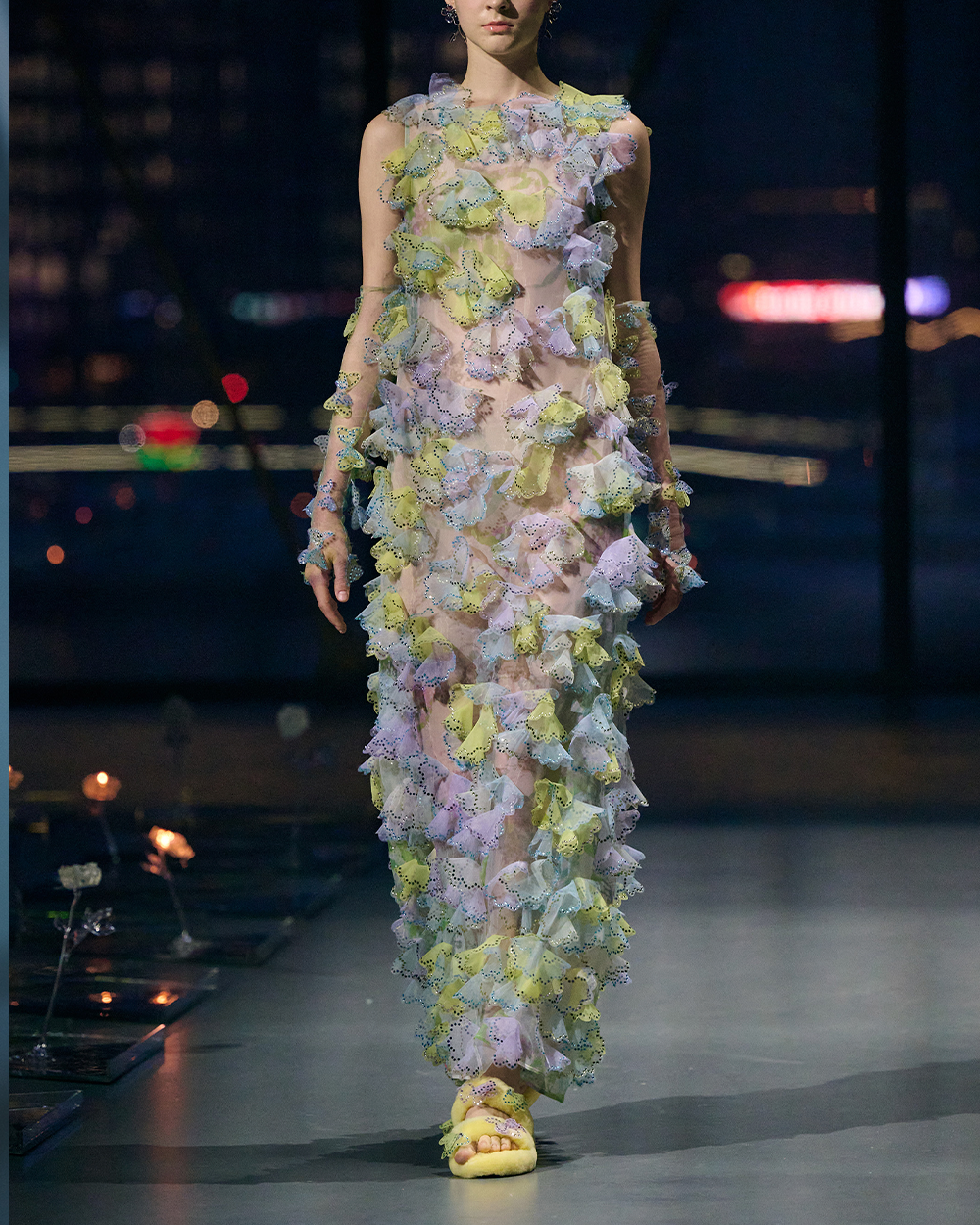 LASER FLOWER DRESS