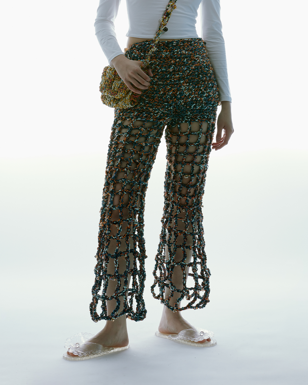 CROCHET CROPPED TROUSER