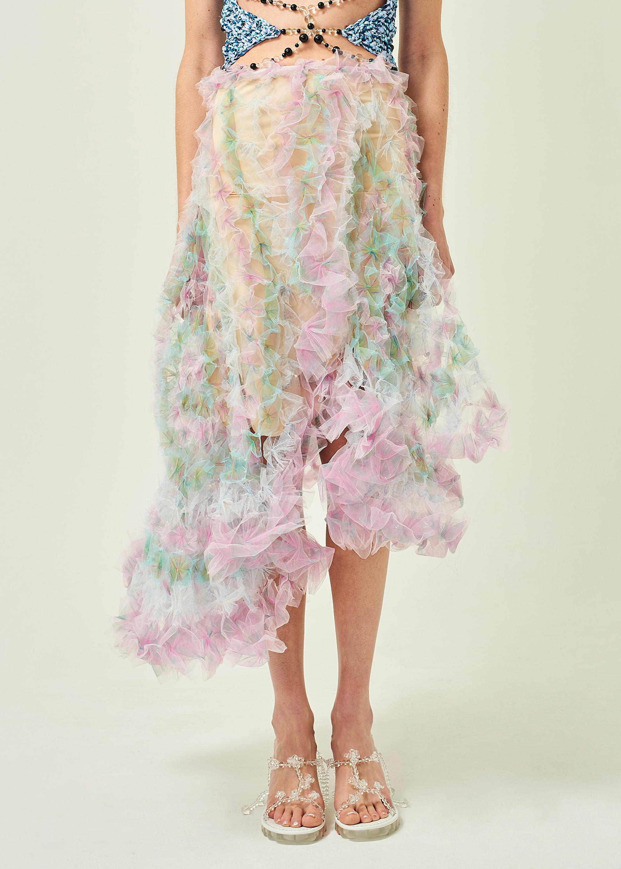 AIR FLOWER PETAL SKIRT