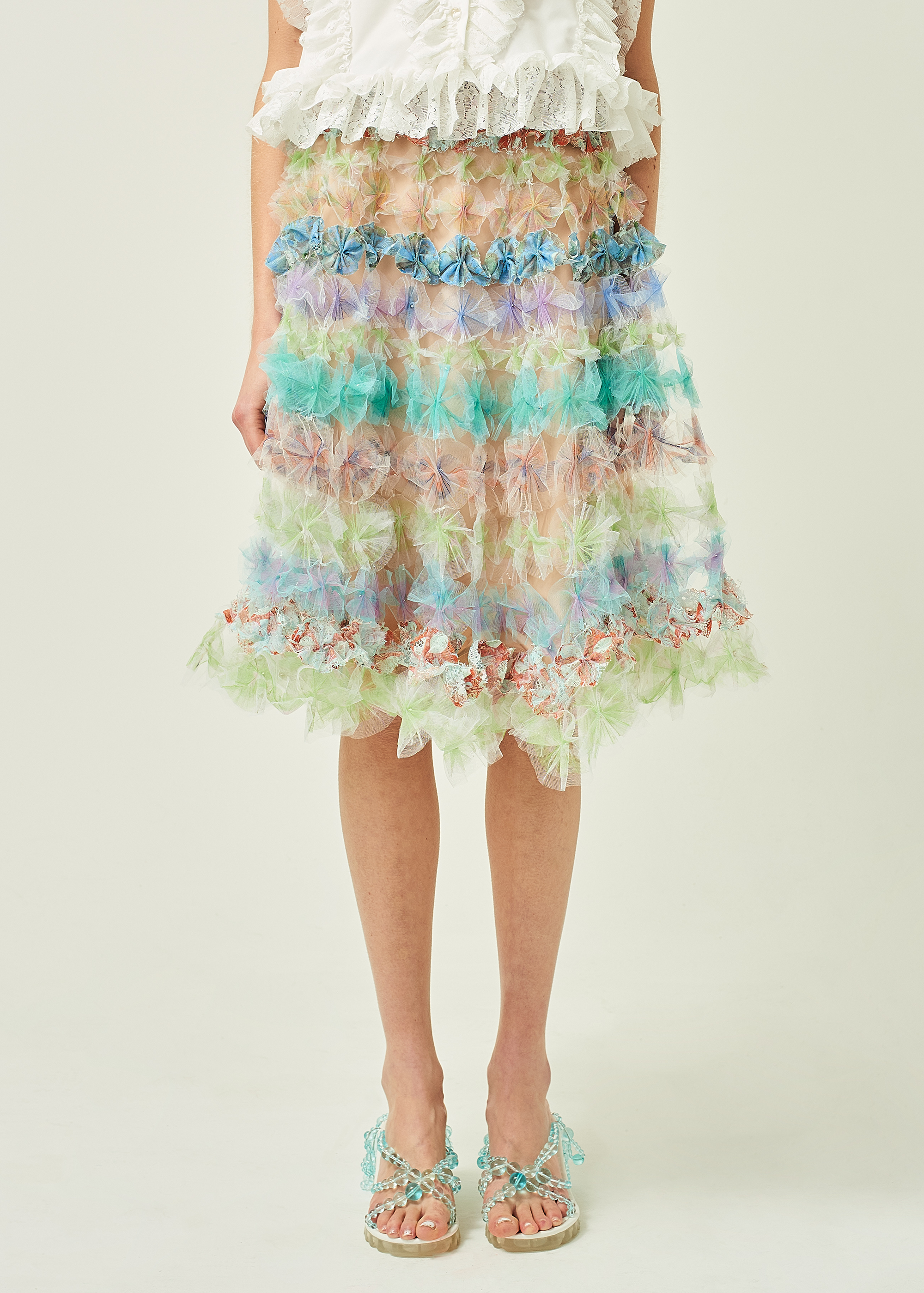 AIR FLOWER SKIRT W/ LINING