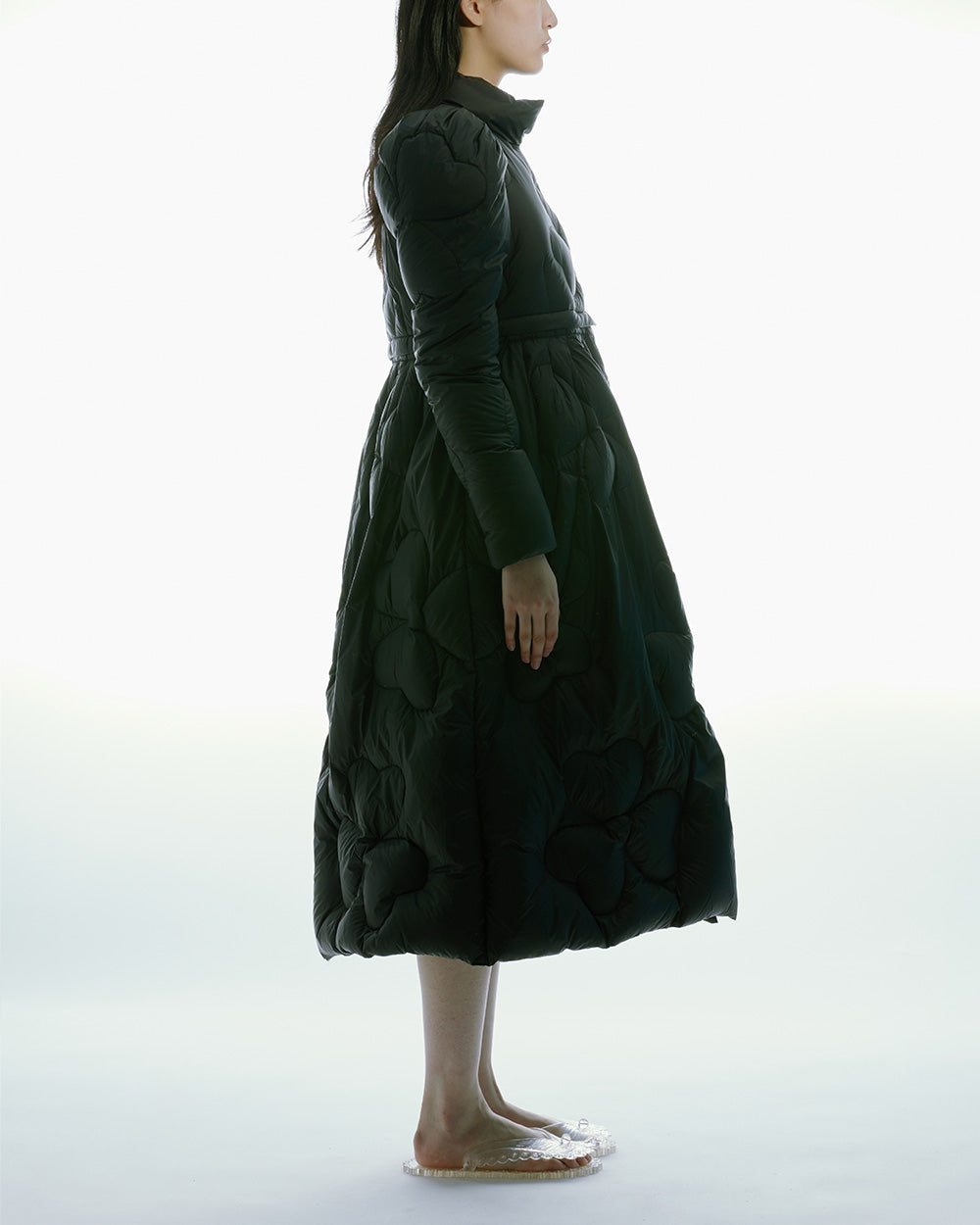 QUILTER COAT WITH DETACHABLE SKIRT