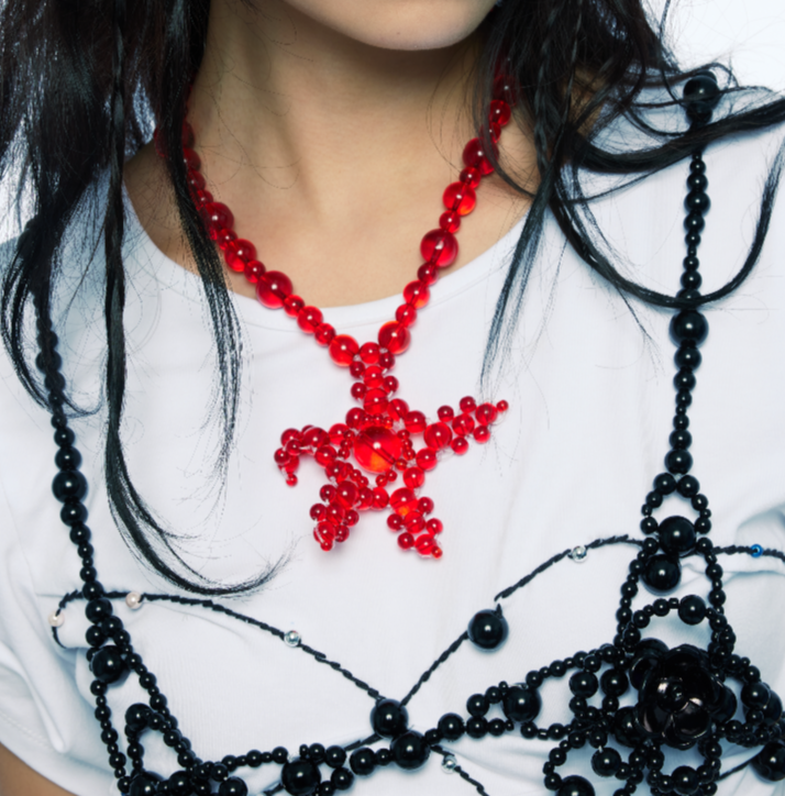 BEADED STAR NECKLACE