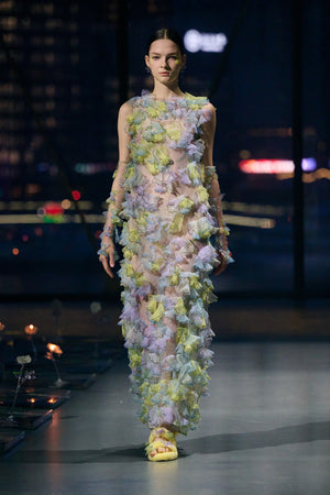 LASER FLOWER DRESS – Susan Fang
