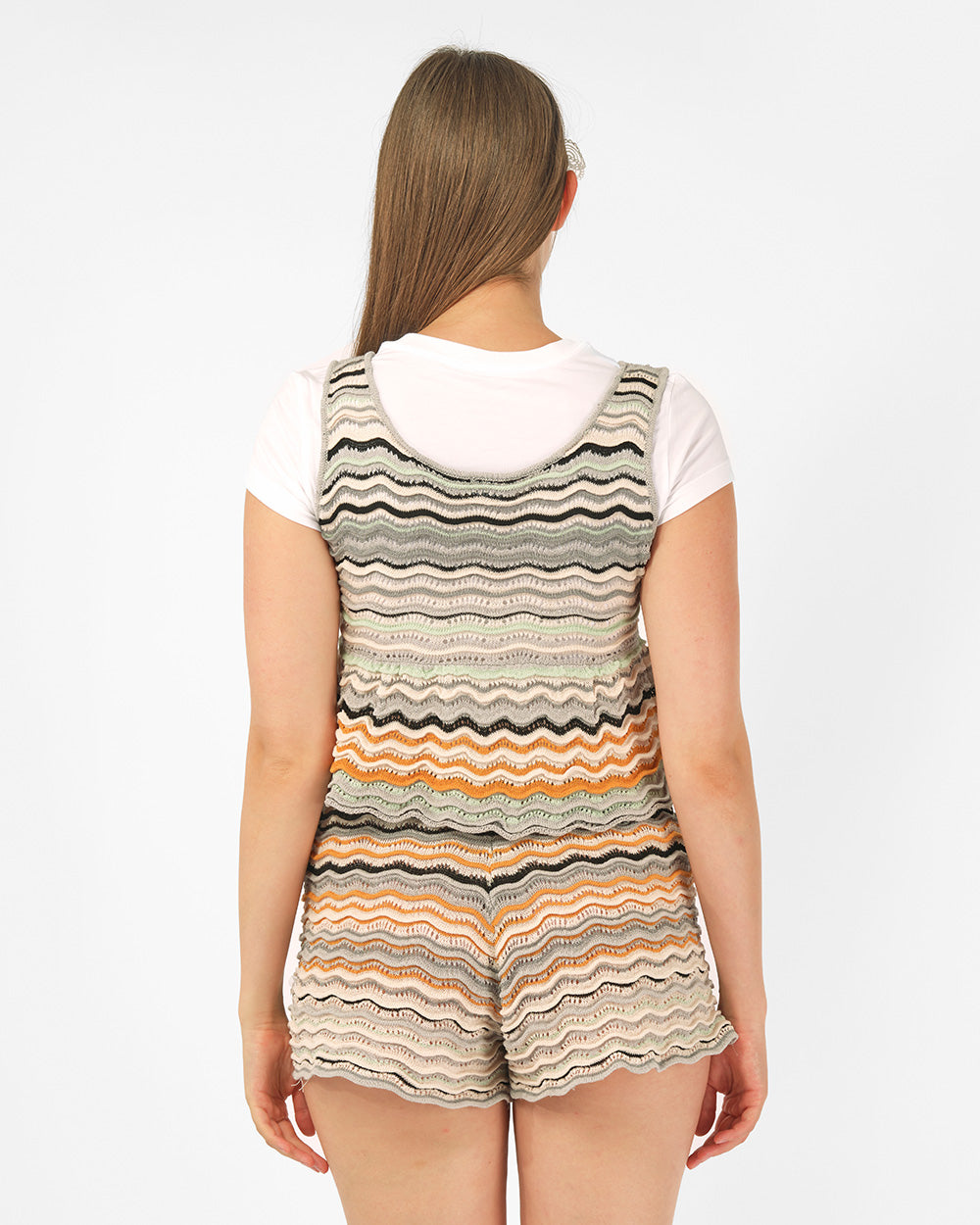 WAVE KNIT VEST TOP