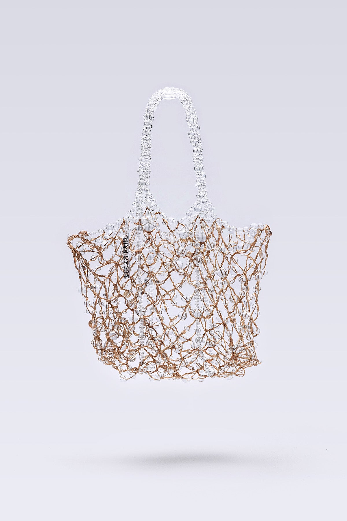 Bubble Raffia Net Tote