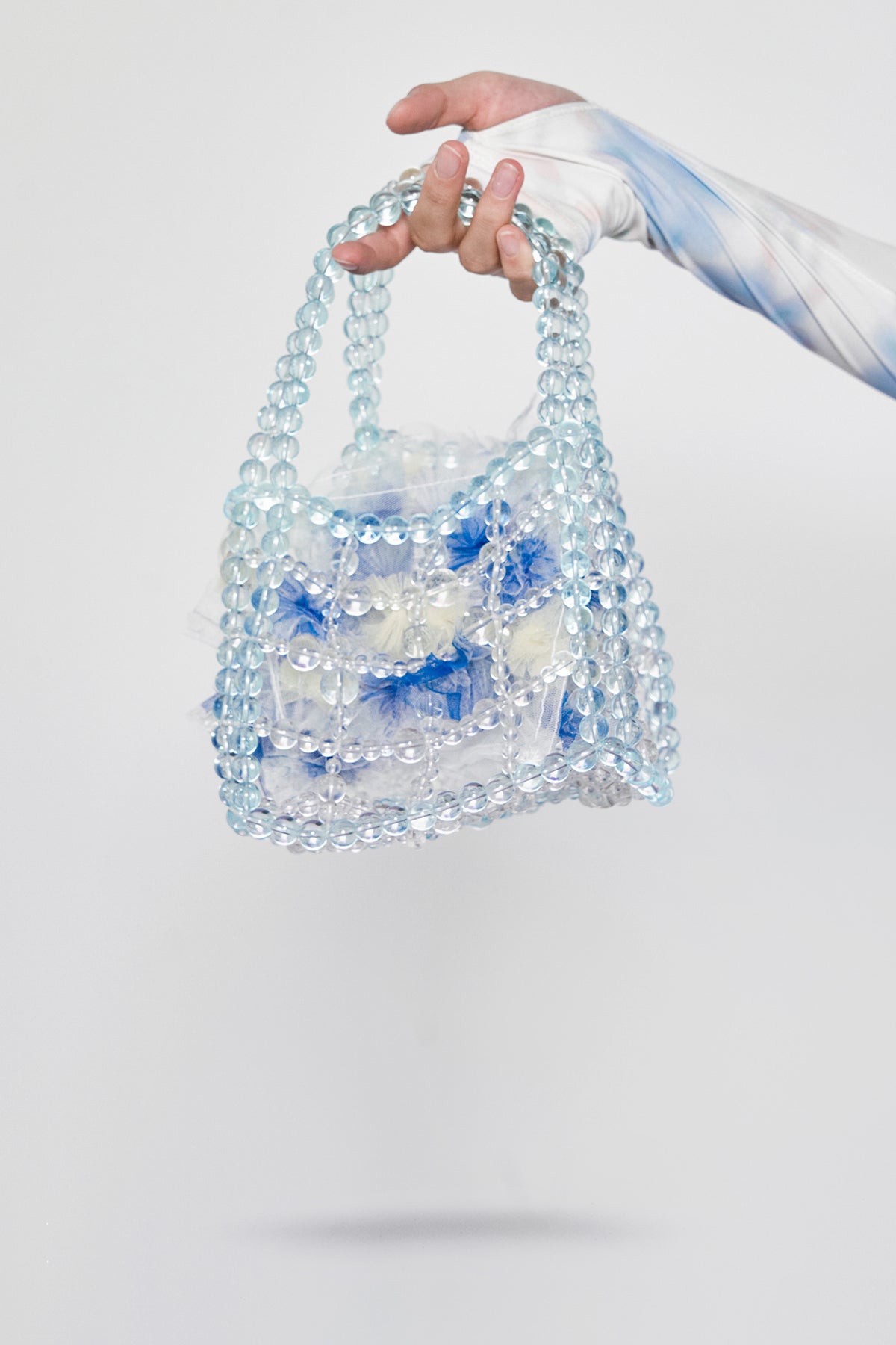 Bubble Flower Basket Handbag