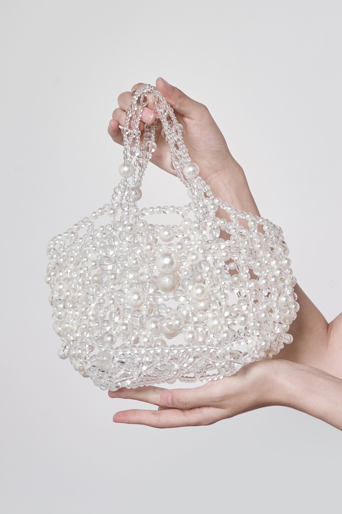 Bubble Pearl Basket Bag