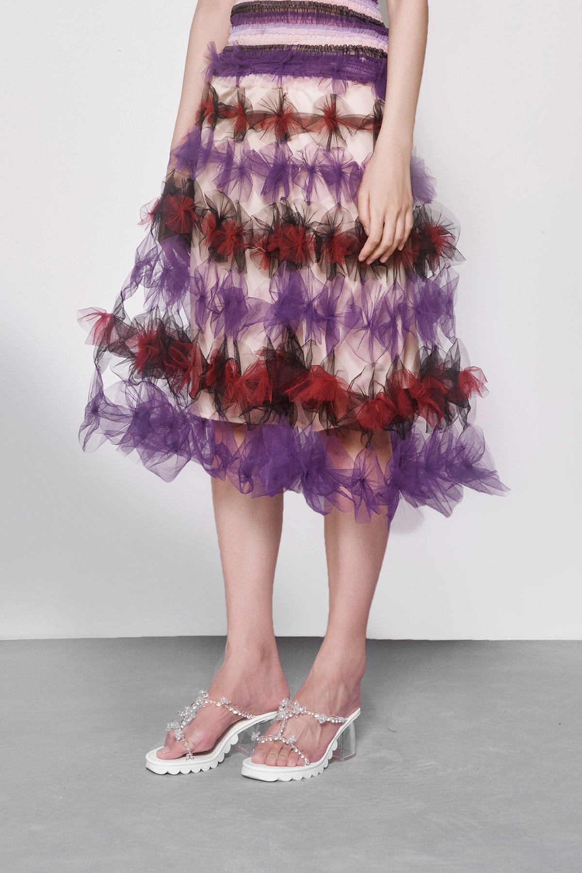 Purple Air-Flower Skirt