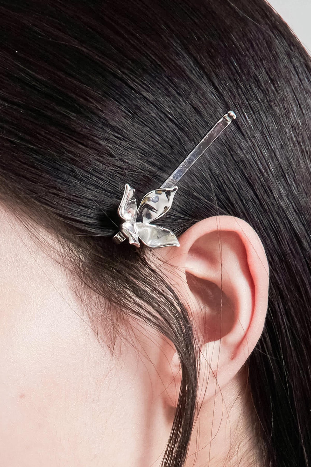 Silver Lotus Hairclip