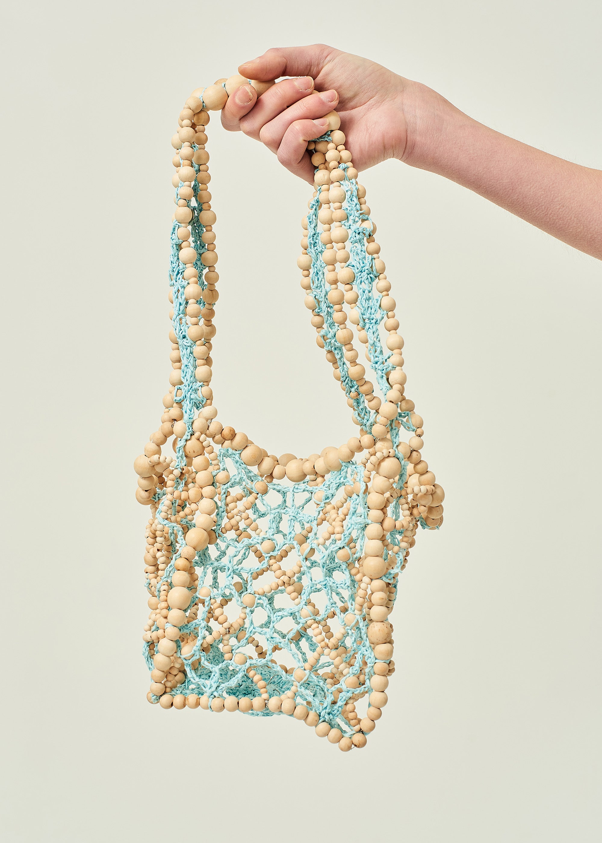 BEADED CROCHET SHOULDER BAG