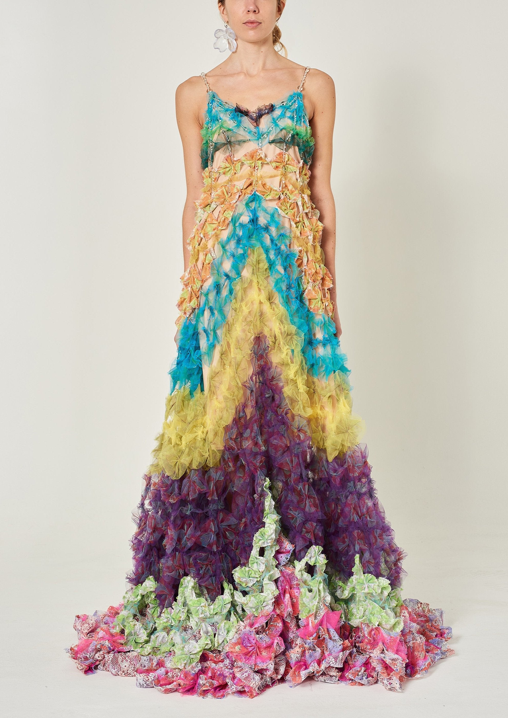 MAXI AIR FLOWER GOWN