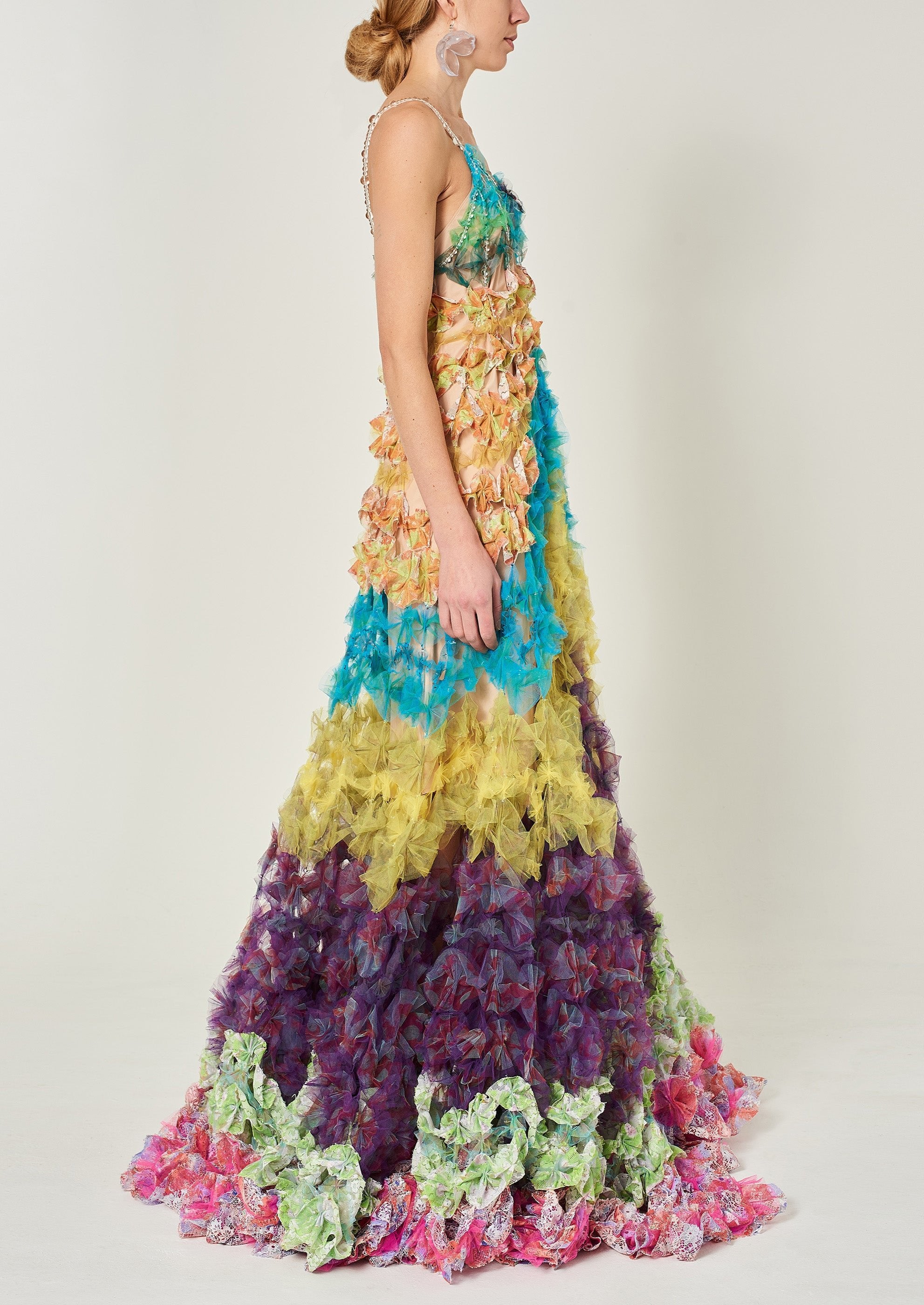 MAXI AIR FLOWER GOWN