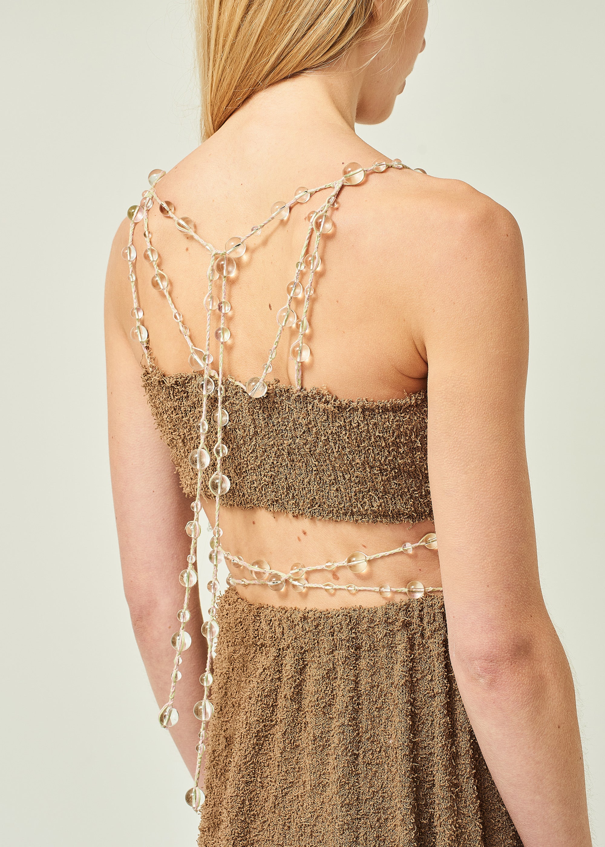 BEADED BANDEAU DRESS