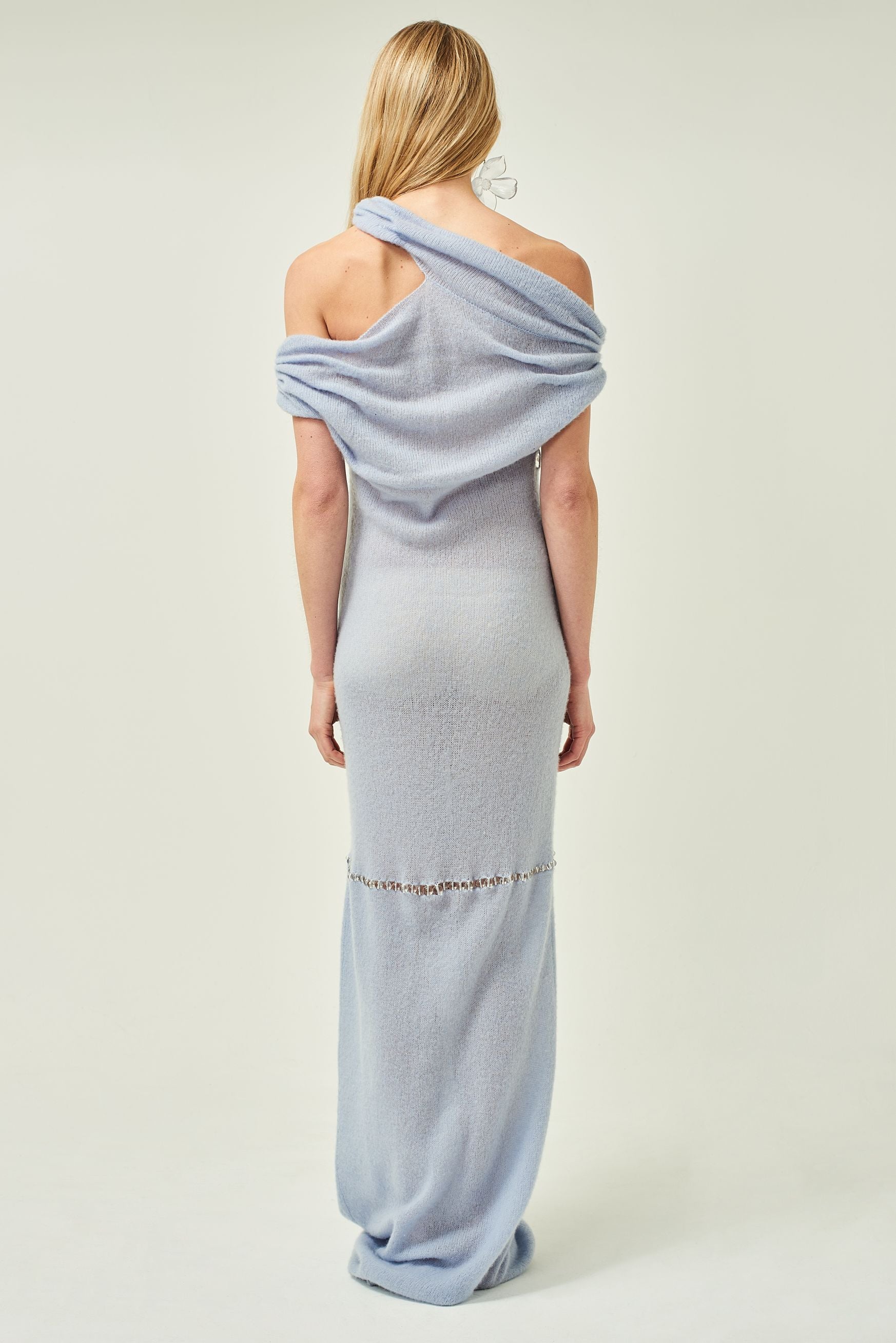 BEADED CASHMERE DRESS