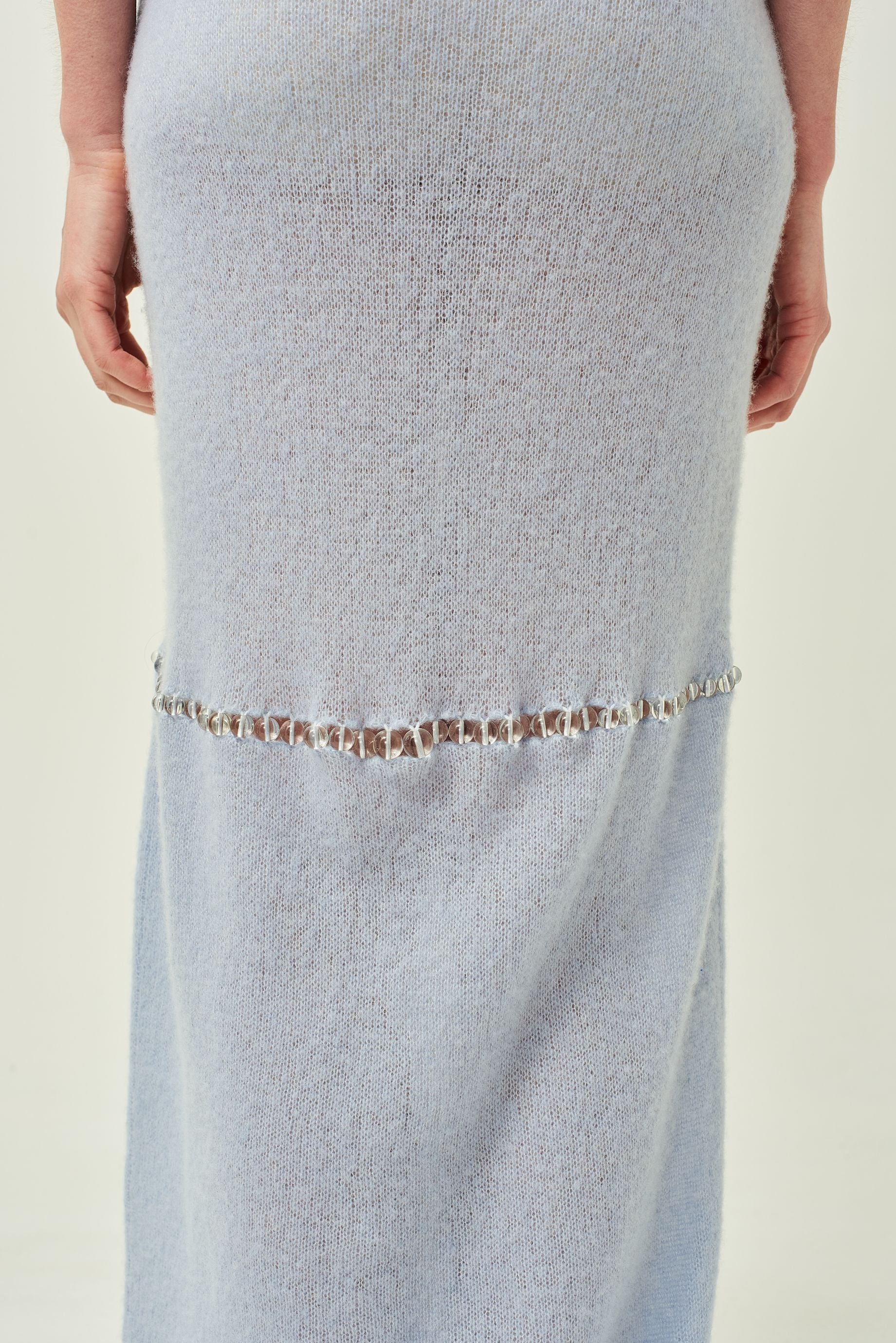 BEADED CASHMERE DRESS