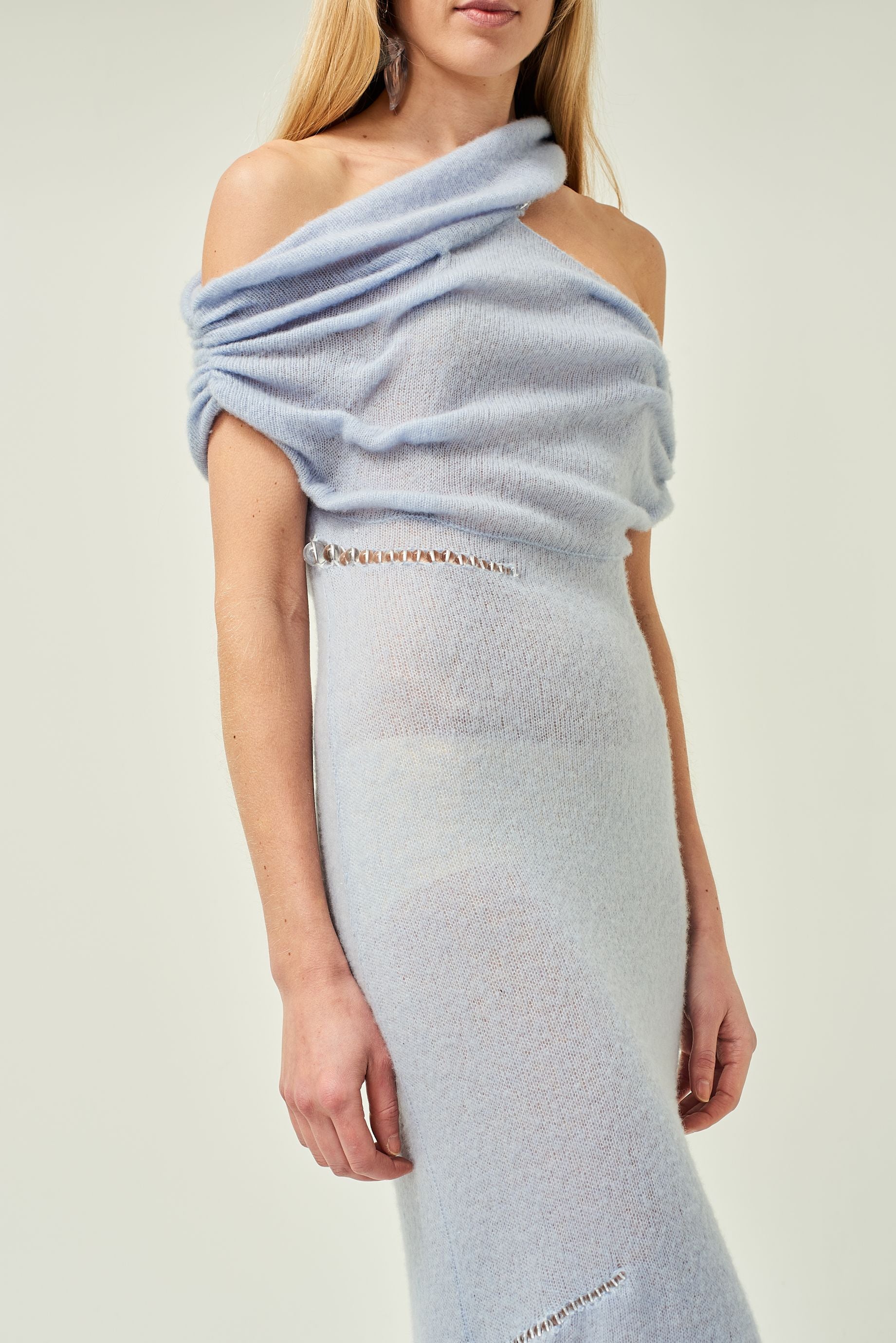 BEADED CASHMERE DRESS