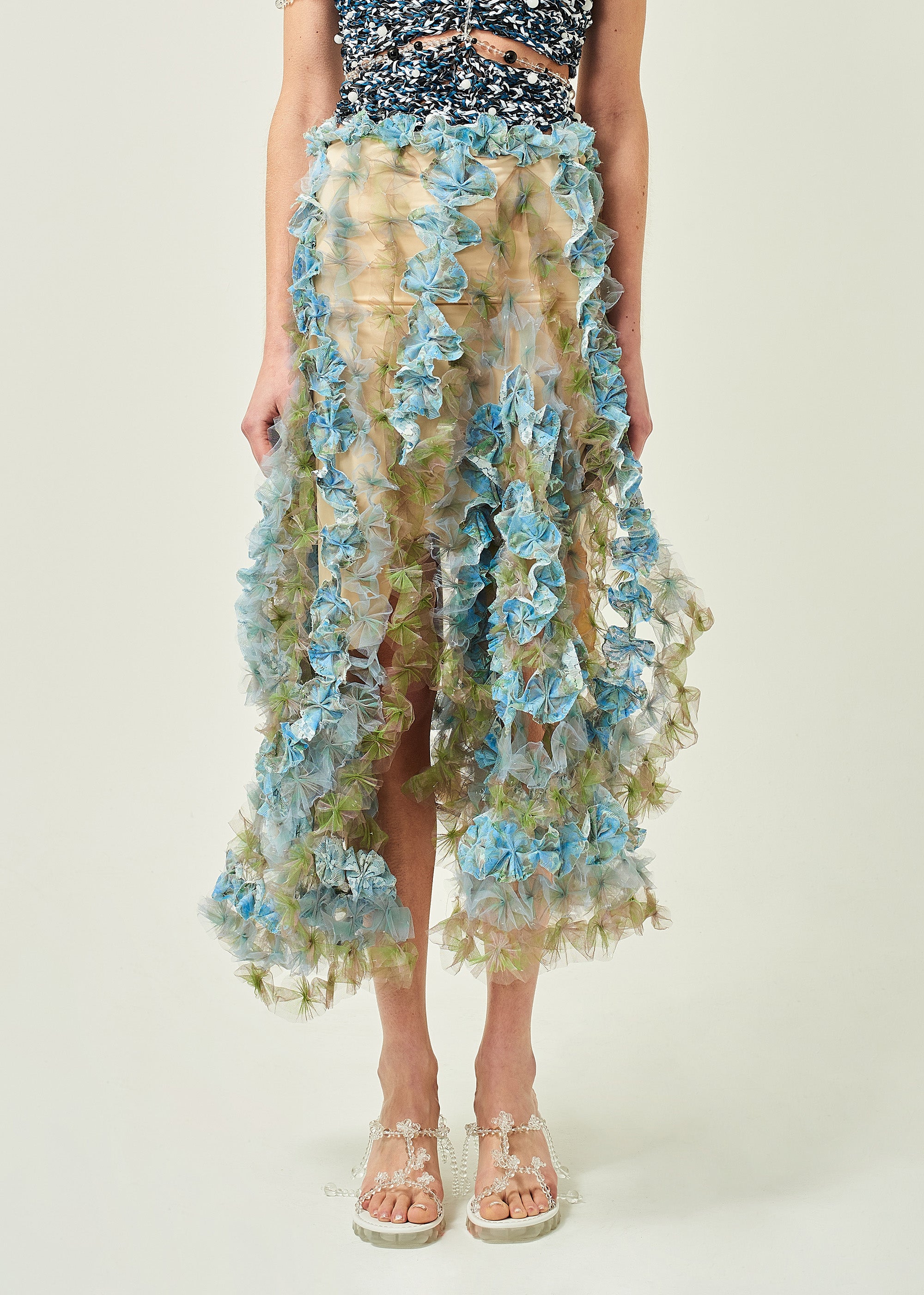 AIR FLOWER PETAL SKIRT