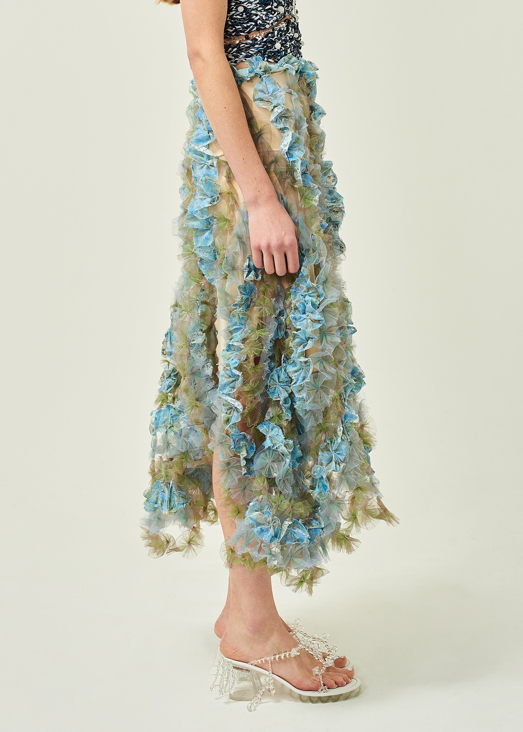 AIR FLOWER PETAL SKIRT