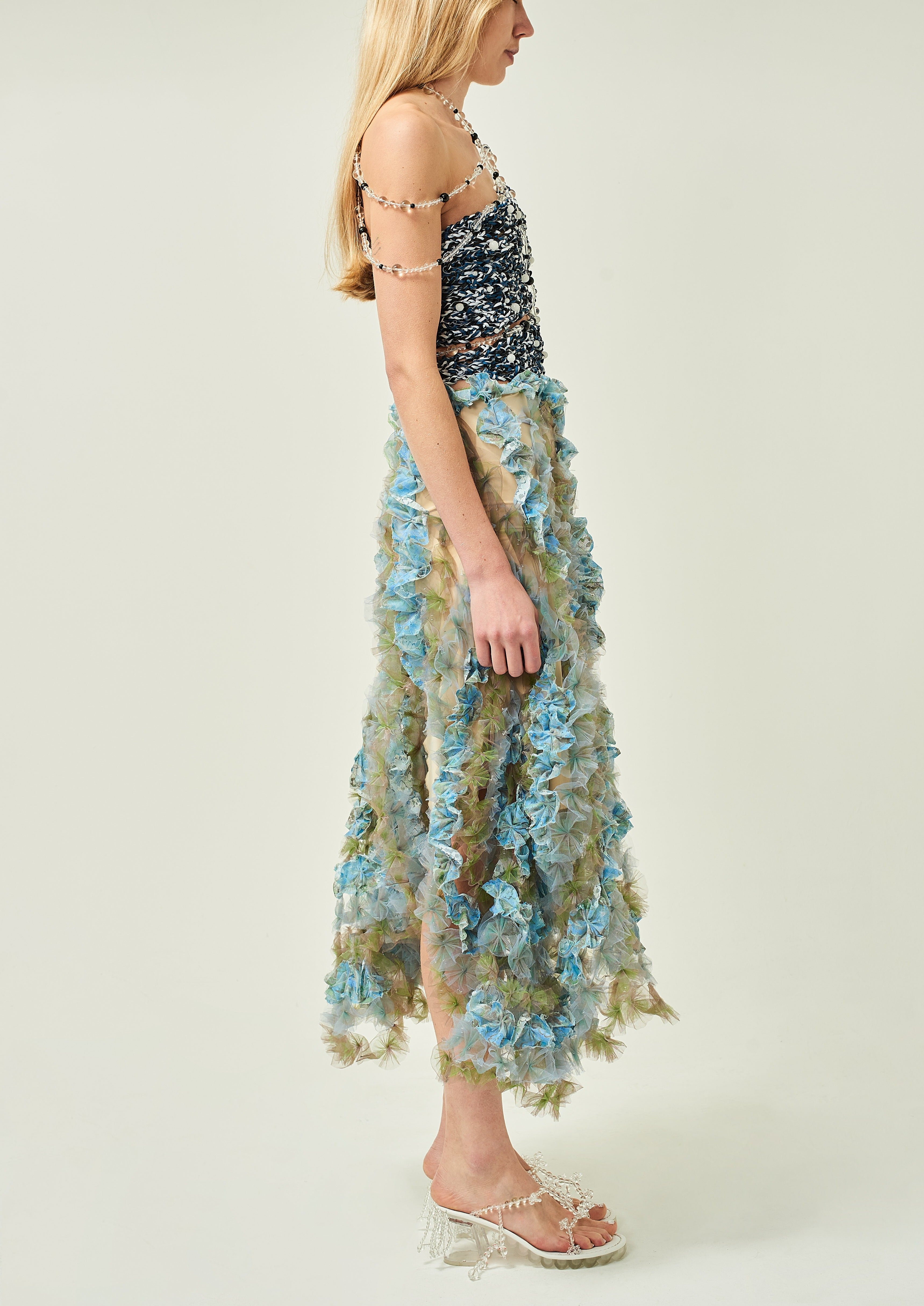 AIR FLOWER PETAL SKIRT