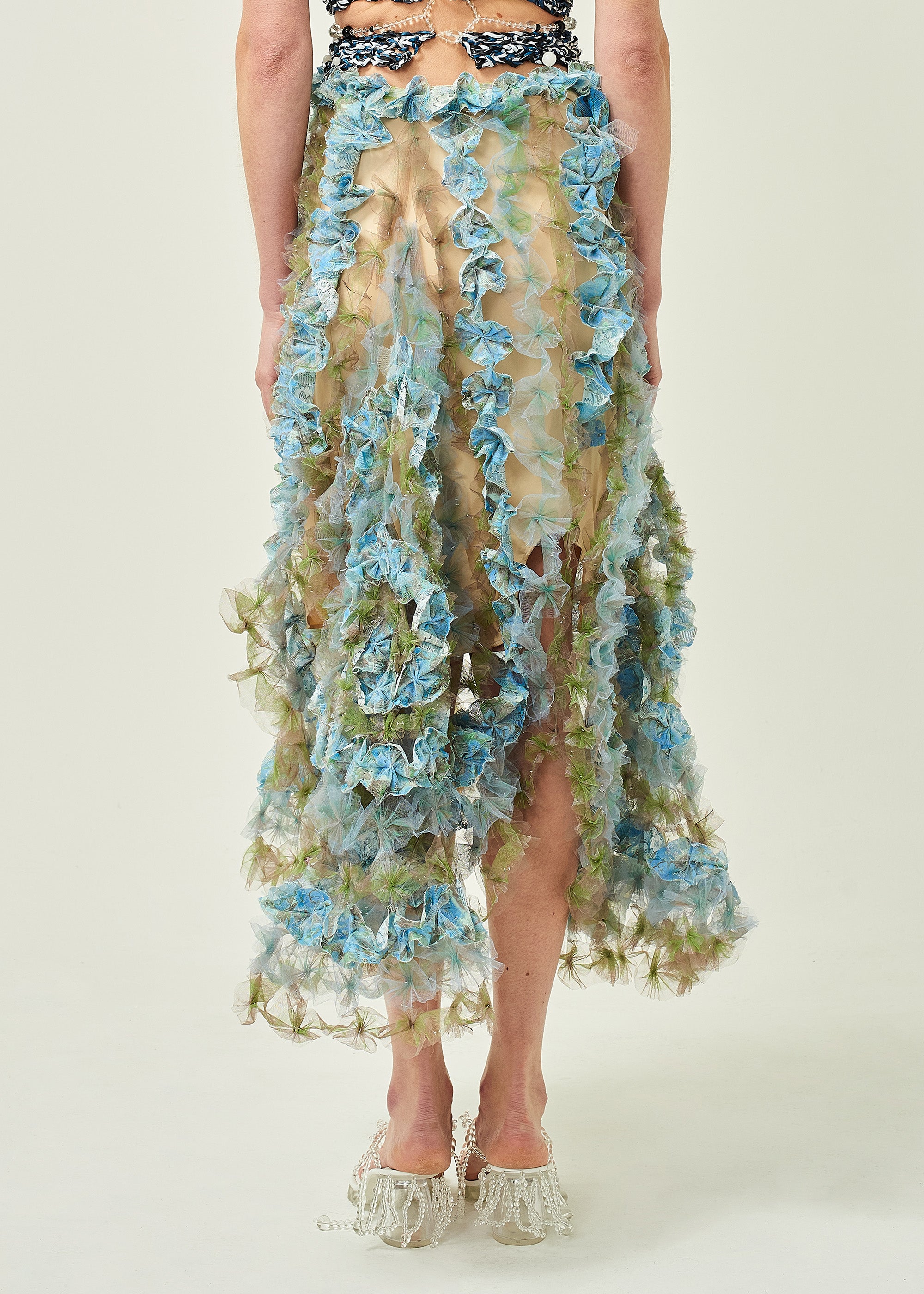 AIR FLOWER PETAL SKIRT