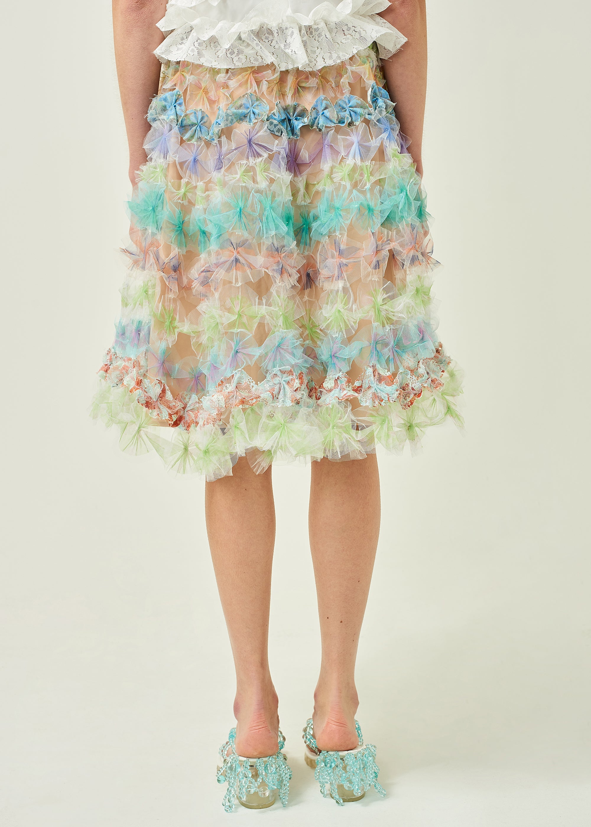 AIR FLOWER SKIRT W/ LINING