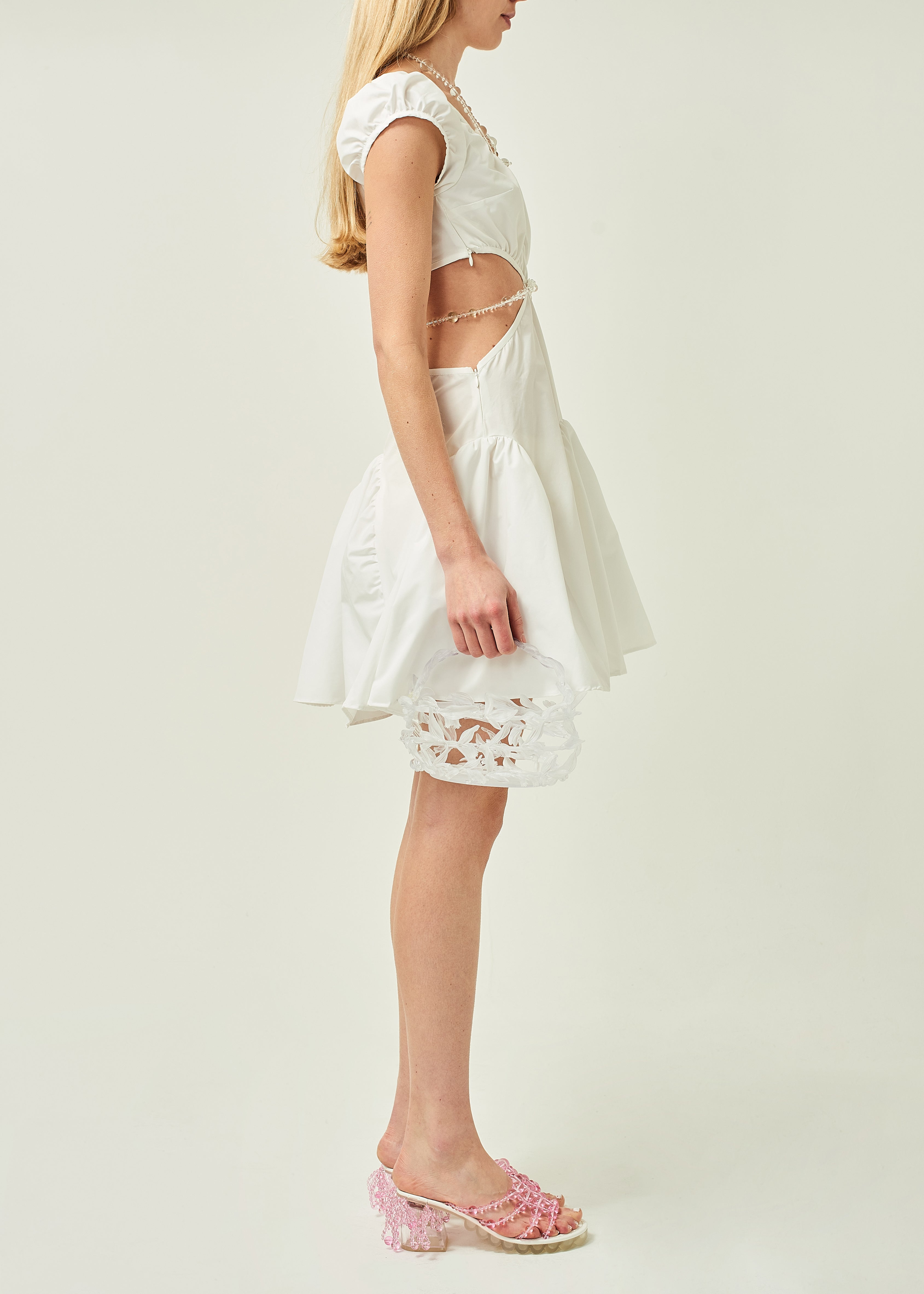 POPLIN CUT OUT DRESS