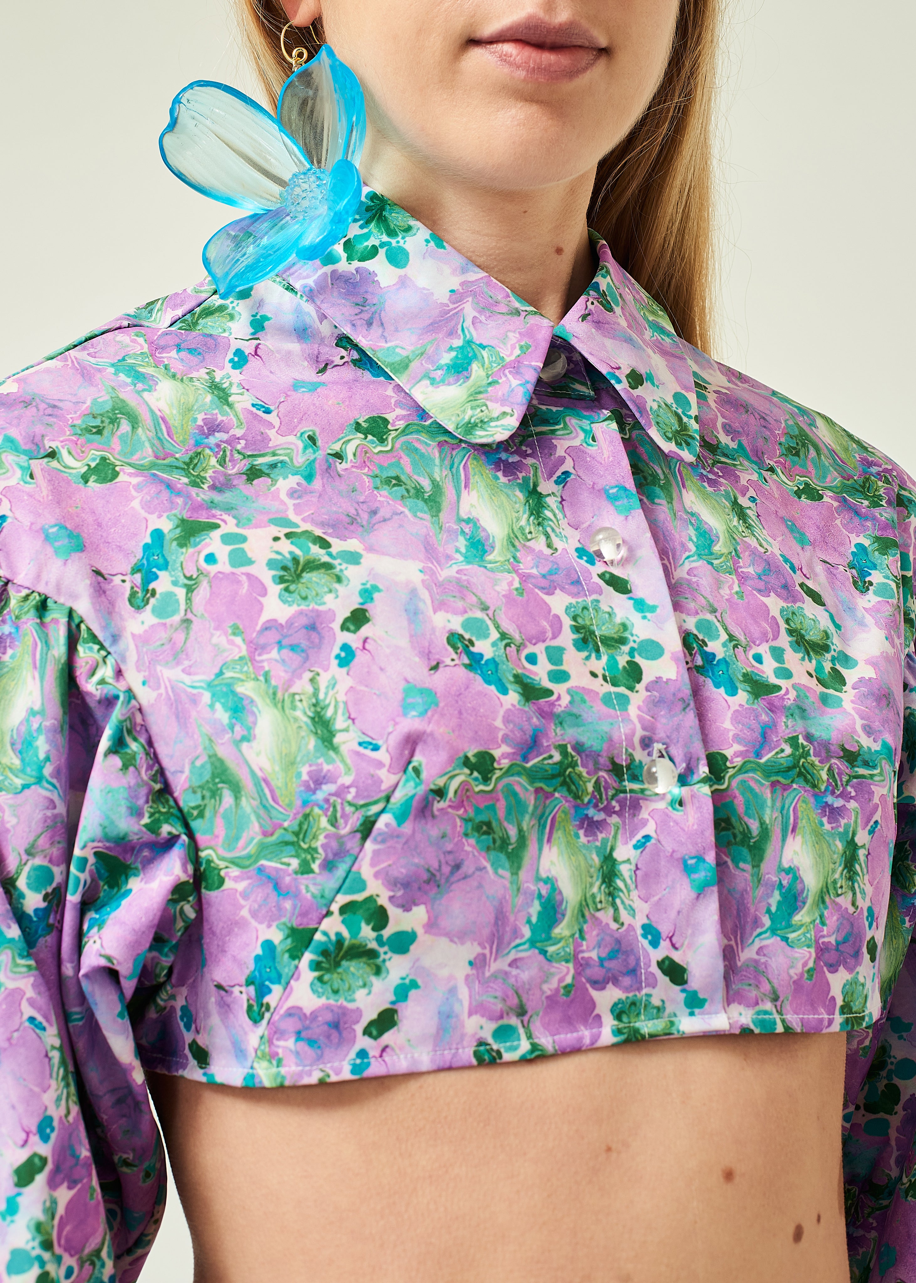 CROPPED POPLIN SHIRT