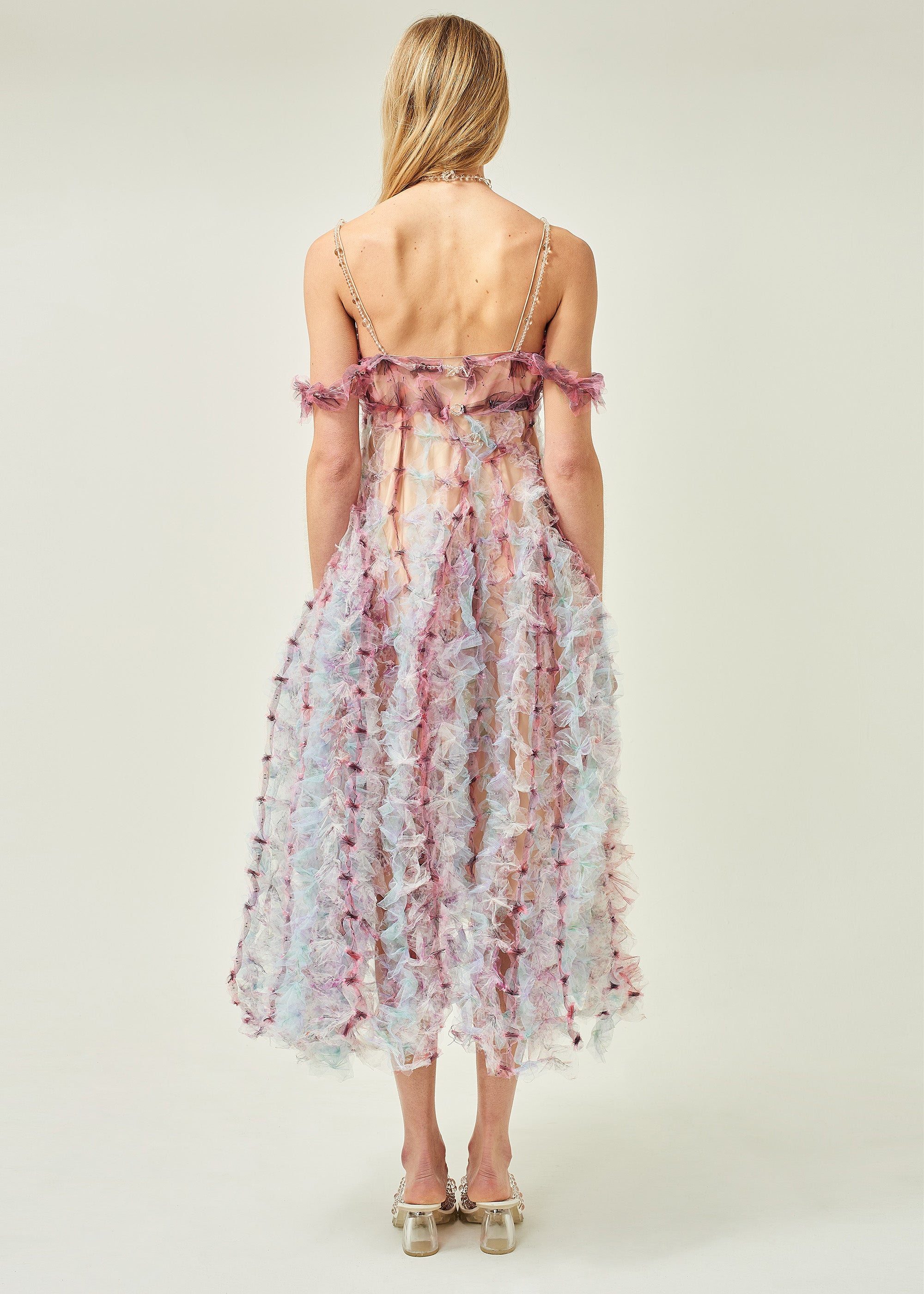 OFF SHOULDER AIRFLOWER DRESS