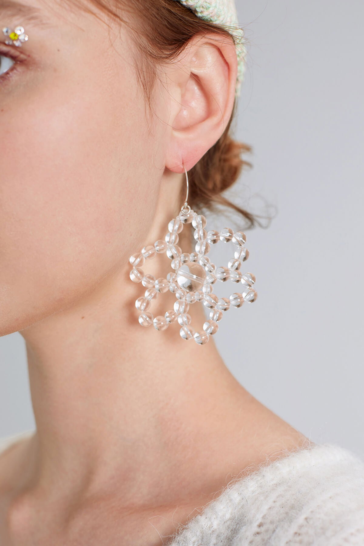 Bubble 6 Petal Flower Earring